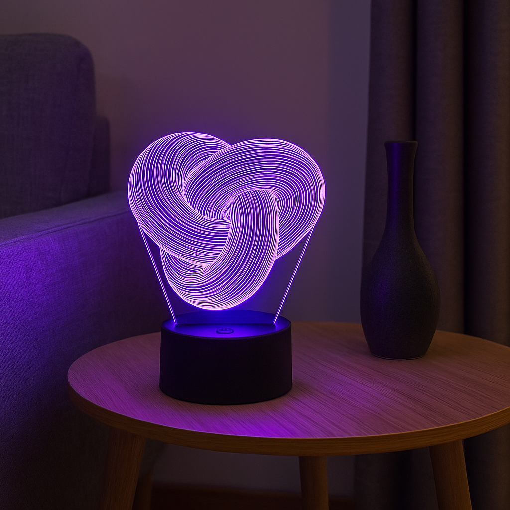 Lampe LED 3D Twist