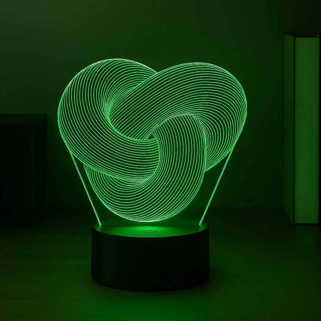 Lampe LED 3D Twist