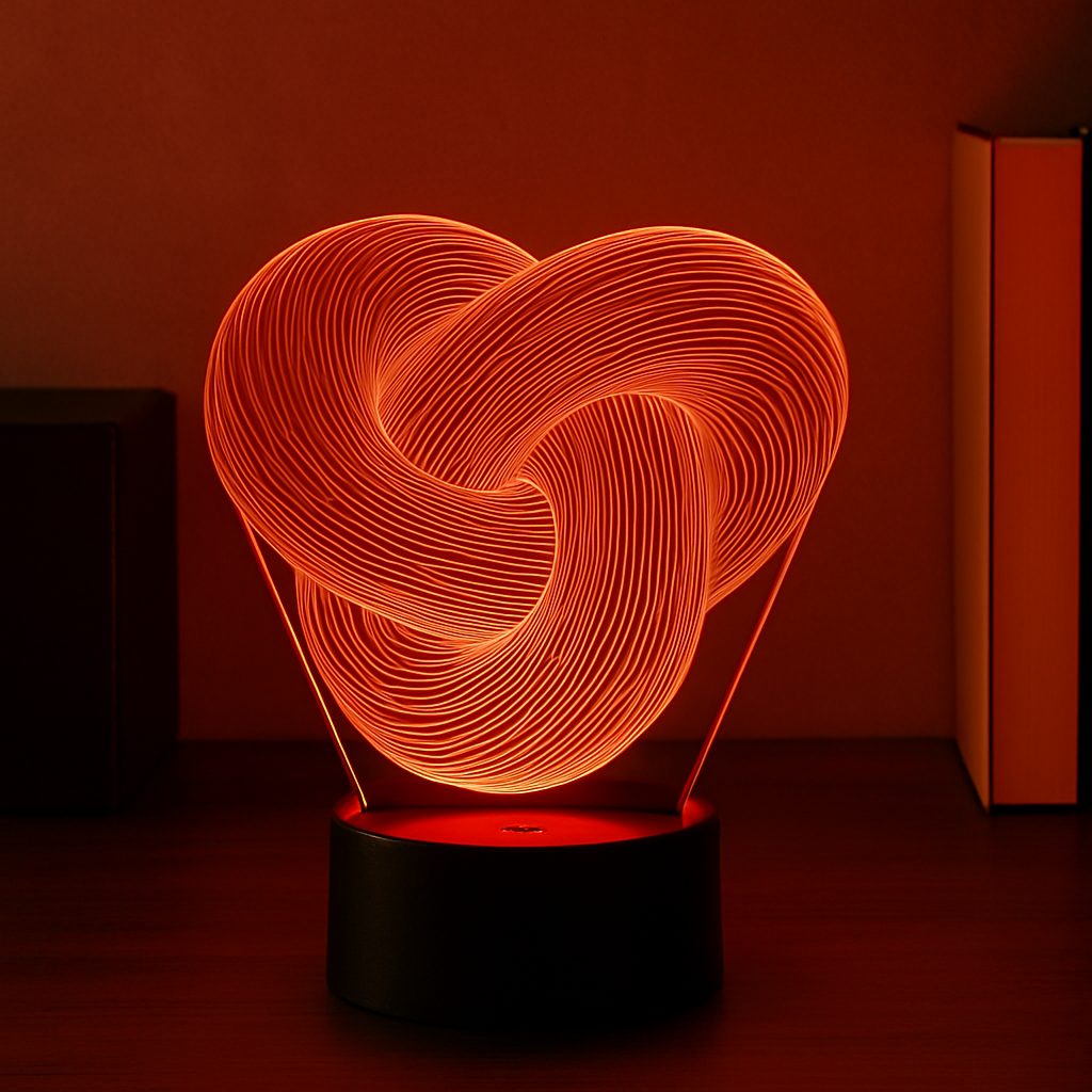 Lampe LED 3D Twist