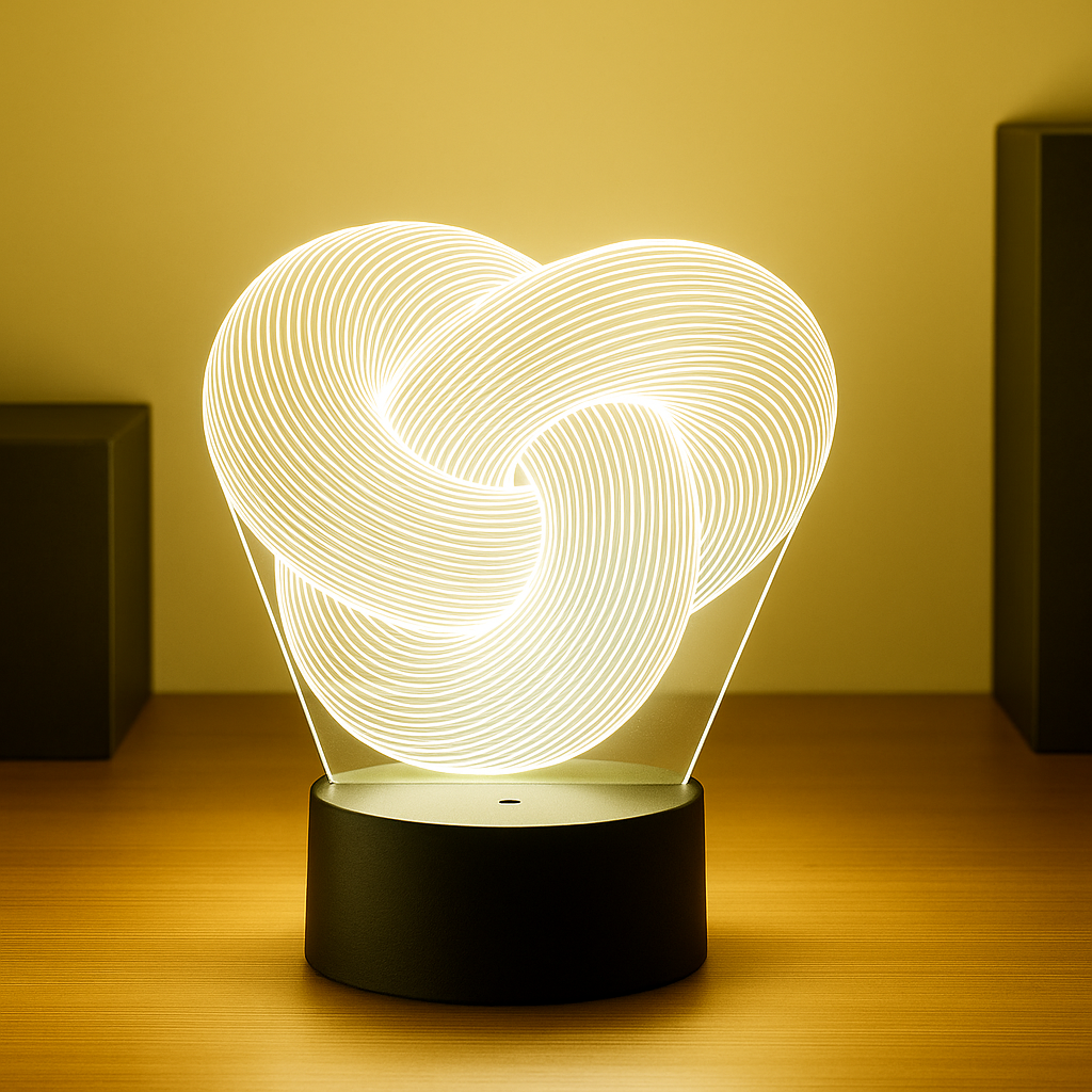 Lampe LED 3D Twist